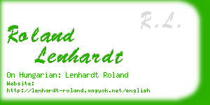 roland lenhardt business card